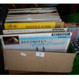 Box of assorted classical vinyl LP's
