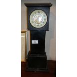 Edwardian miniature longcase clock with French movement