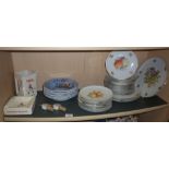 Large quantity of Arzberg, Bavaria platters together with Wade Johnnie Walker Whisky jug and