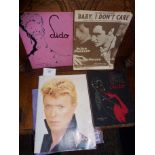 David Bowie 1985 Tour programme, similar for Elton John's tour, two 1950's Lido, Paris programmes