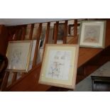 Three drawings of children by Carol Sickert-Brown