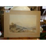 Garstin Cox (1892-1933), watercolour of a Highland loch, 7" x 10", signed lower left
