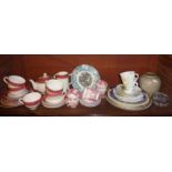 Burleigh ware tea set, and other chinaware