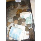 Good quantity of coins and banknotes