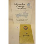 Tunbridge Wells Motor Club Souvenir programme from the 3rd Horseless Carriage Exhibition, 1966,
