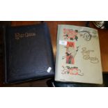 Two Edwardian postcard albums