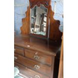 Edwardian mahogany dressing chest