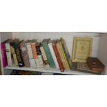 Shelf of miscellaneous books, including works by Nabakov and Gombrich with several American 1st