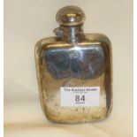 Silver hip flask with screw top hallmarked for Sheffield 1900, G & J.W. Hawksley, approx 127g