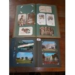 Two postcard albums