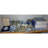 Collection of Wedgwood Jasperware boxes, ashtrays and plates