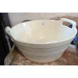 Creamware dairy bowl