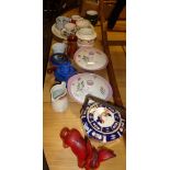 Pair of 1950's china tureens and other crockery