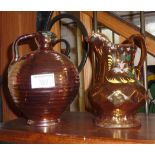 Lustreware flagon and jug