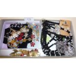 Assorted costume jewellery