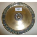 Commemorative dish marked as United States Marine Corps, 1775-1975 IWAKUNI JAPAN (200 Year