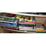 Large quantity of books and racing cars and sports cars, inc. Lotus etc.