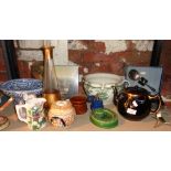 Victorian chamber pot, teapot and other china, etc.