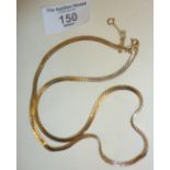 9ct gold necklace, approx. 15g