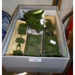 Dinky Toys military vehicles, some boxed, inc. Centurion Tanks (2), 25 Pounder Gun Unit, no. 697 and