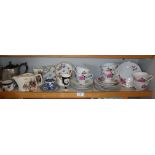 Assorted ceramics, inc. small Crown Derby vase, Spode coffee can, etc.