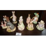 Collection of ten Royal Albert Beatrix Potter figurines