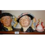 Royal Doulton Pearly King and Queen (D6760 & D6759), together with figures of Valerie (HN2107)