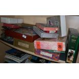 Assorted wooden jigsaws, inc. GWR & Victory etc., and a Jack E. Gordon block puzzle, boxed