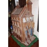 Studio Pottery: architectural stoneware sculpture of a partially demolished Victorian pub, by Ned
