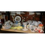Royal Winton dish, Carltonware dish, Hornsea plates and other china