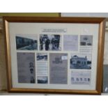 Framed photoprints relating to the Great Train Robbery, "A Constable's Guide to his Daily Work" 1931