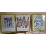 Three Guy Weir colour prints including two African themed