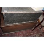 Large Victorian pine blanket box, 37" wide