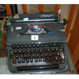 Olympia SM portable typewriter, c. 1950's (belonged to Dorothy Aldworth - secretary to Brendan