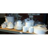 Assorted white porcelain Medaillon pattern dinnerware by Thomas, Germany
