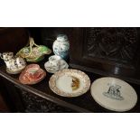 Royal Worcester plate, Masons ginger jar and other ceramics
