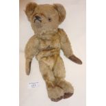 Edwardian mohair small teddy bear, approx 12" tall