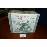 Fine Chinese Famille Rose pillow
