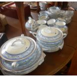 Extensive Royal Doulton "The Tewkesbury" dinner and tea service with soup tureens and teapot