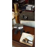 Victorian Leitz Wetzlar microscope and accessories