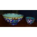 Two Canton enamel bowls (A/F)