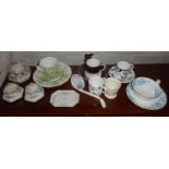 Victorian china cabinet cups etc