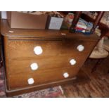 Victorian pine two over two chest of drawers