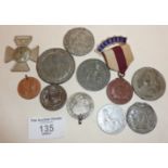 Coins, medallions and medals, inc. a 17th c. Georg Wilhelm Brandenburg - Prussia silver coin