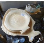 Shorter & Son fish plates with serving plate and sauce boat on tray