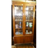 Edwardian bookcase with cupboard