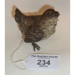 Austrian cold painted bronze baby bird (A/F)