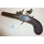 Rare early 19th c. boxlock pocket dagger pistol by H. Hadley of London