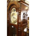 A Sligh of America grandfather clock with cable wound triple chime movement Westminster, Whittington