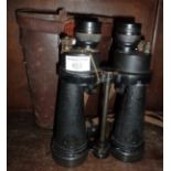 WW2 naval binoculars by Barr & Stroud with case